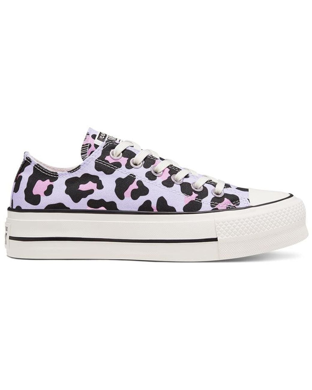Converse White (Wmns) Chuck Taylor All Star Lift Low 'Leopard'