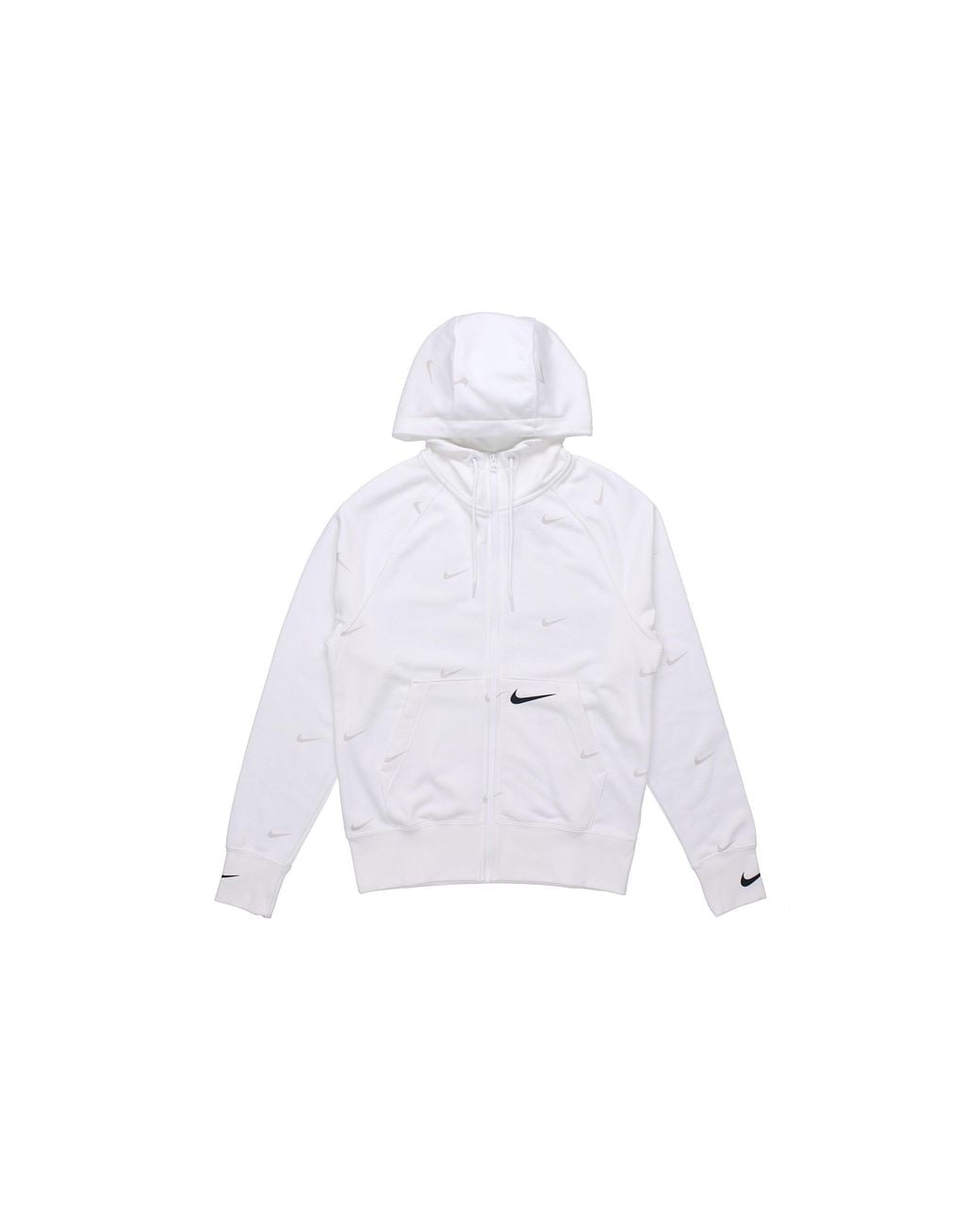 Nike White As Sportswear Swoosh Fz Sbb Hoodie for men
