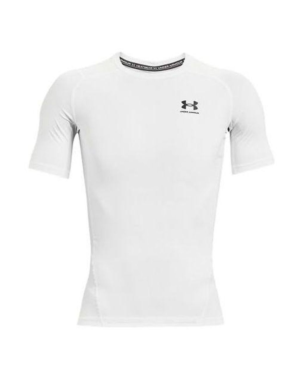 Under Armour White Logo Printing Round Neck Short Sleeve for men
