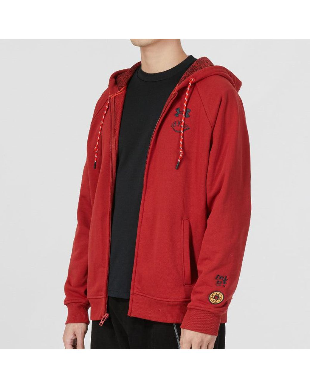 Under Armour Red Cny Lny Terry Full Zip Jacket for men