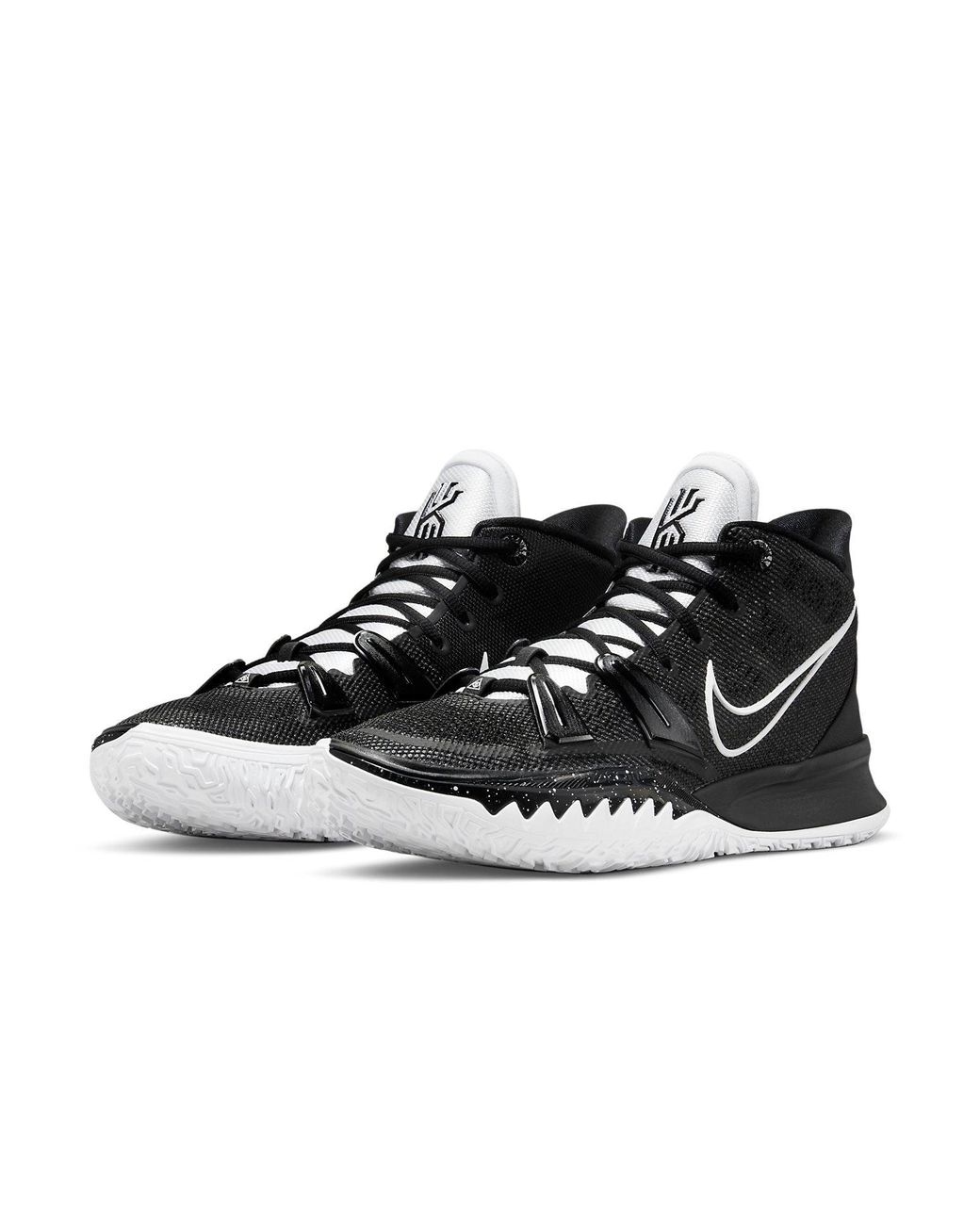 nike kyrie 7 white and black
