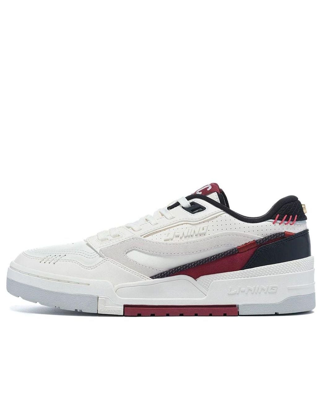 Li-ning White 001 Btc Prm Burgundy' for men