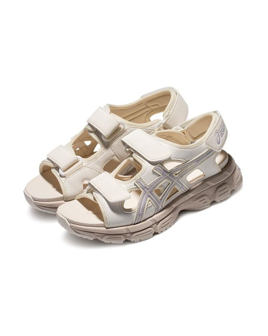 Asics Kahana Sd Outdoor Sports Sandals 'Cream Graypurple'