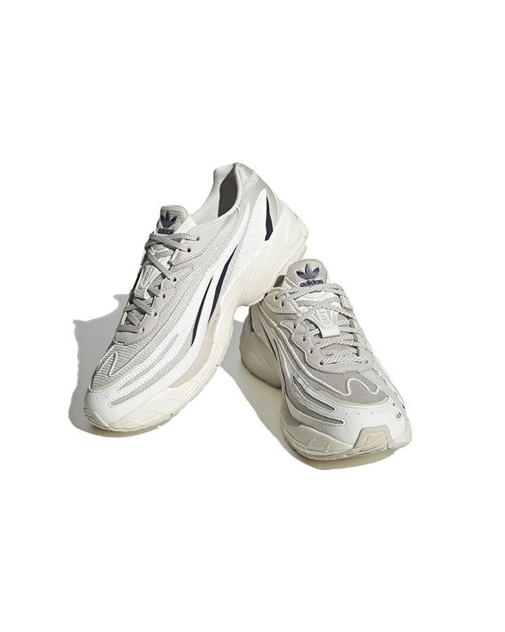 Adidas White Originals Orketro Shoes 'Aluminium Off Night Metallic' for men