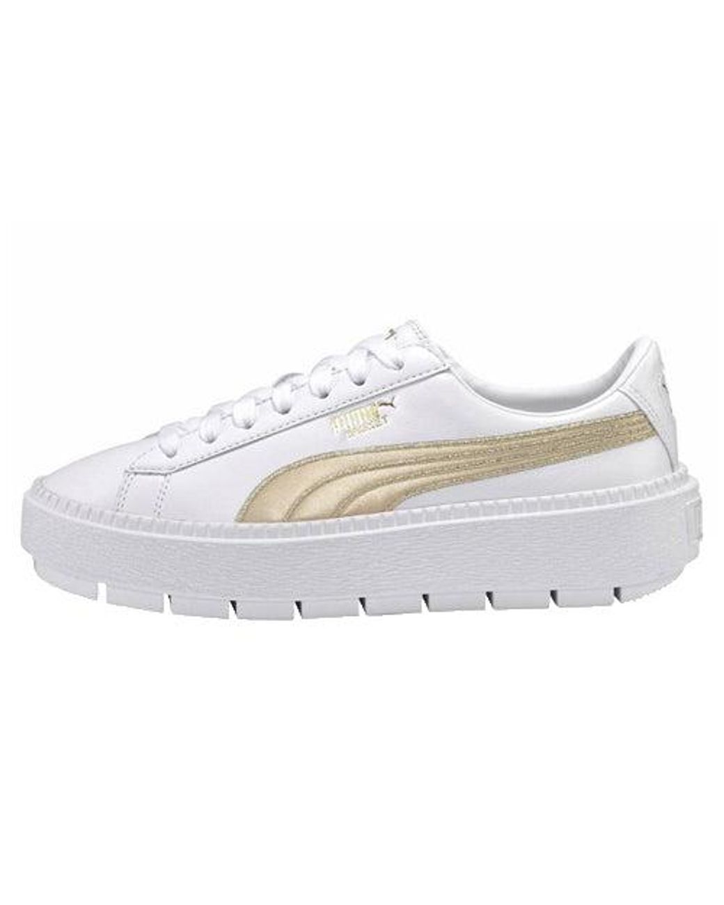 PUMA White (Wmns) Platform Trace Varsity'