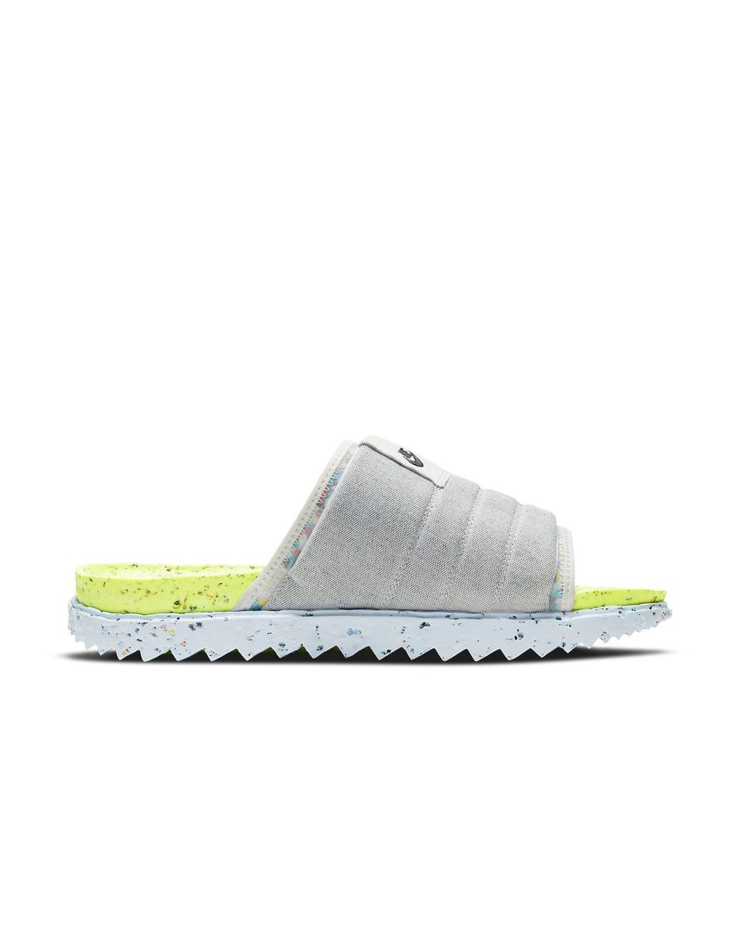 Nike White Asuna Crater Slide 'Volt' for men
