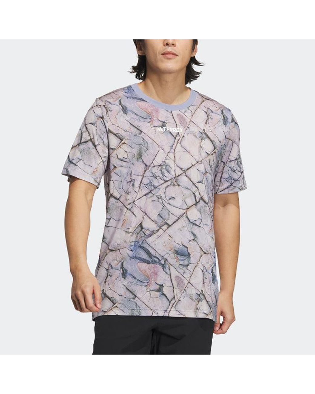 Adidas Gray X National Geographic Tencel Short Sleeve Tee for men