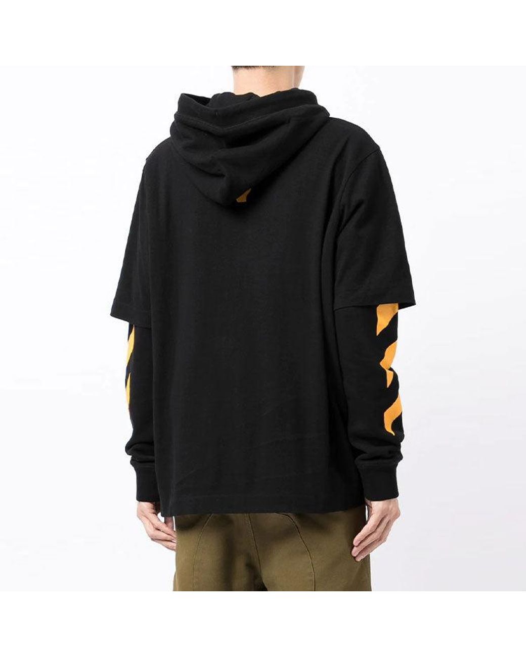 Off-White c/o Virgil Abloh Black Fw21 Caravaggio Painting Pattern Loose Fit for men