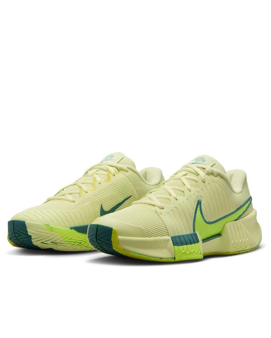 Nike Green Gp Challenge Pro Premium Hard Court Tennis Shoes