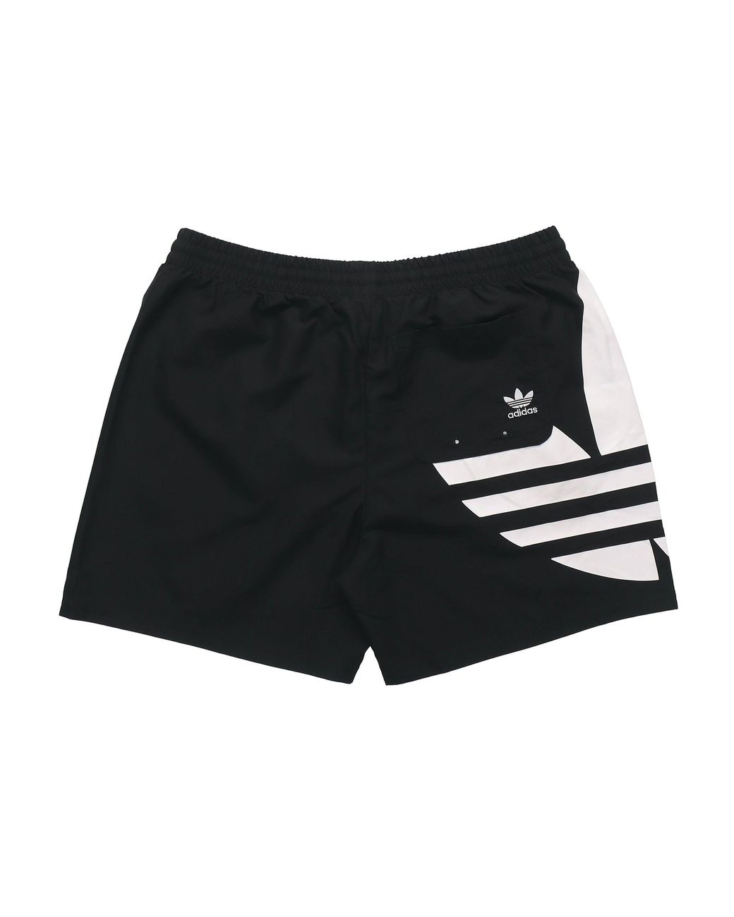 Adidas Black Trefoil Swim Shorts for men
