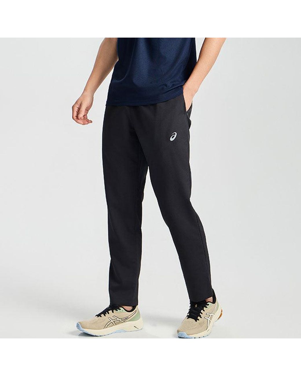 Asics Black Track Pants 'Performance' for men