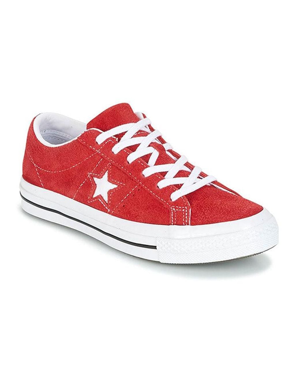 Converse Red One Star Ox Suede' for men