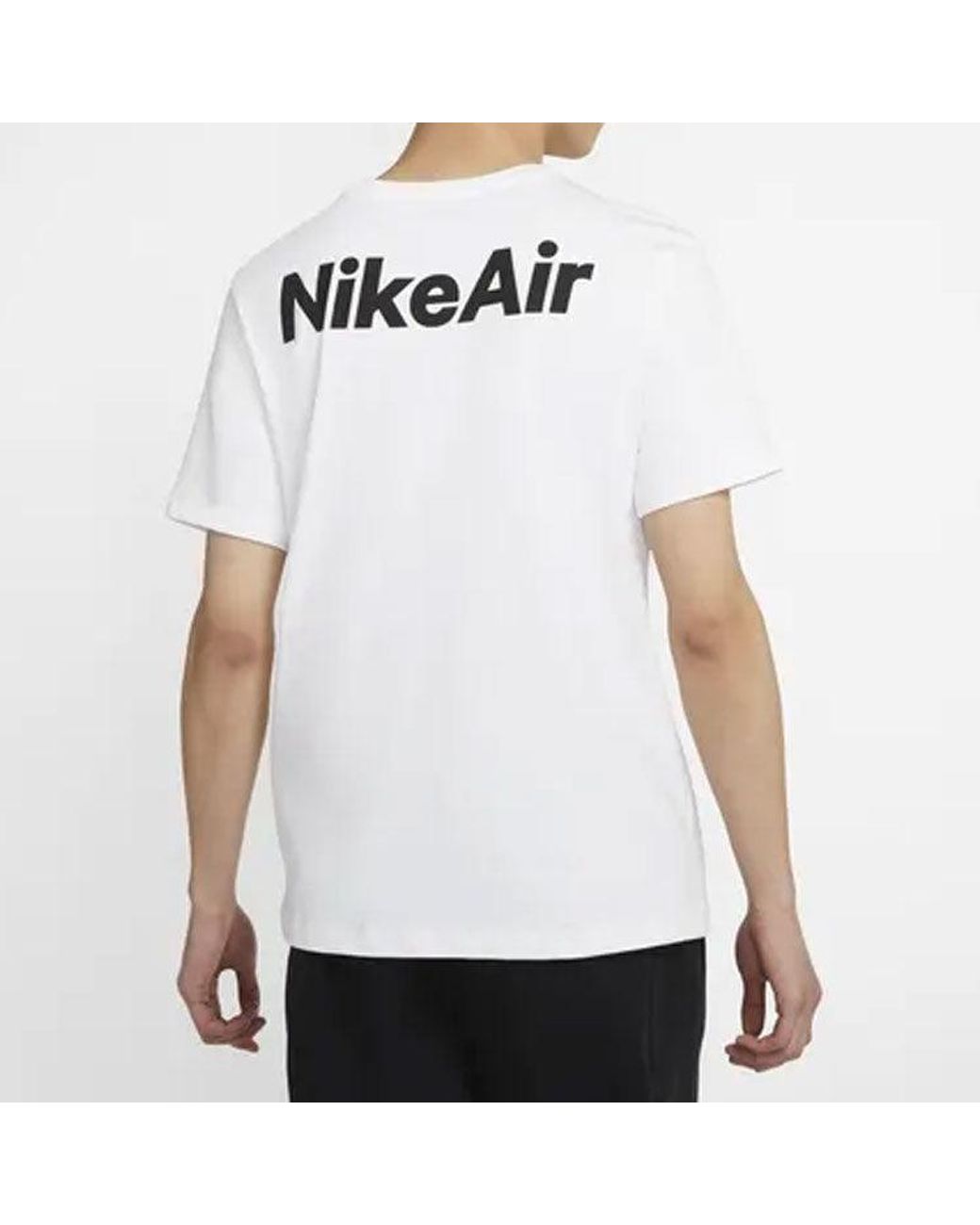 Nike White Pocket Air Logo Solid Color Short Sleeve for men