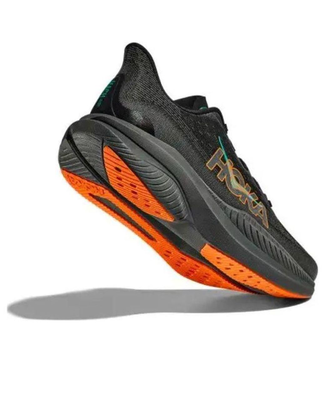 Hoka One One Brown Mach 6 Electric Tangerine' for men