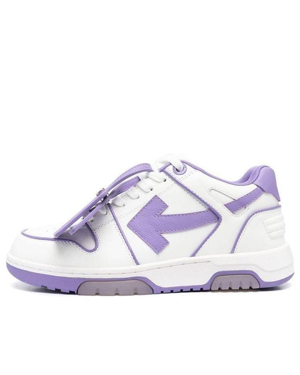 Off-White c/o Virgil Abloh Purple (Wmns) Out Of Office Low-Top Leather Sneaker
