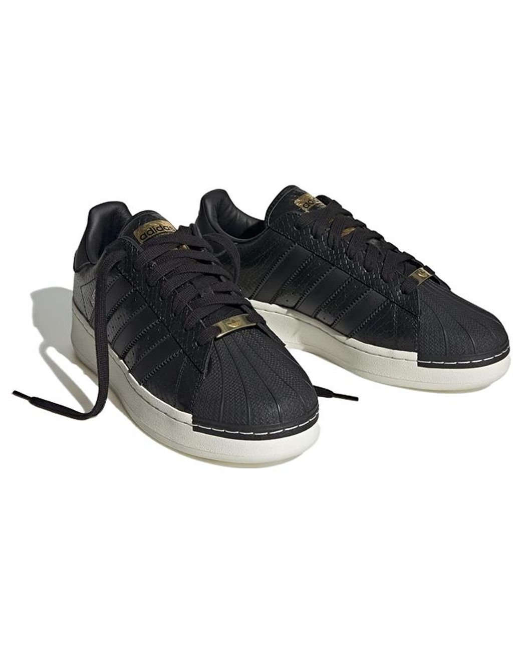 Adidas Black Originals Superstar Xlg Shoes 'Core Metallic' for men