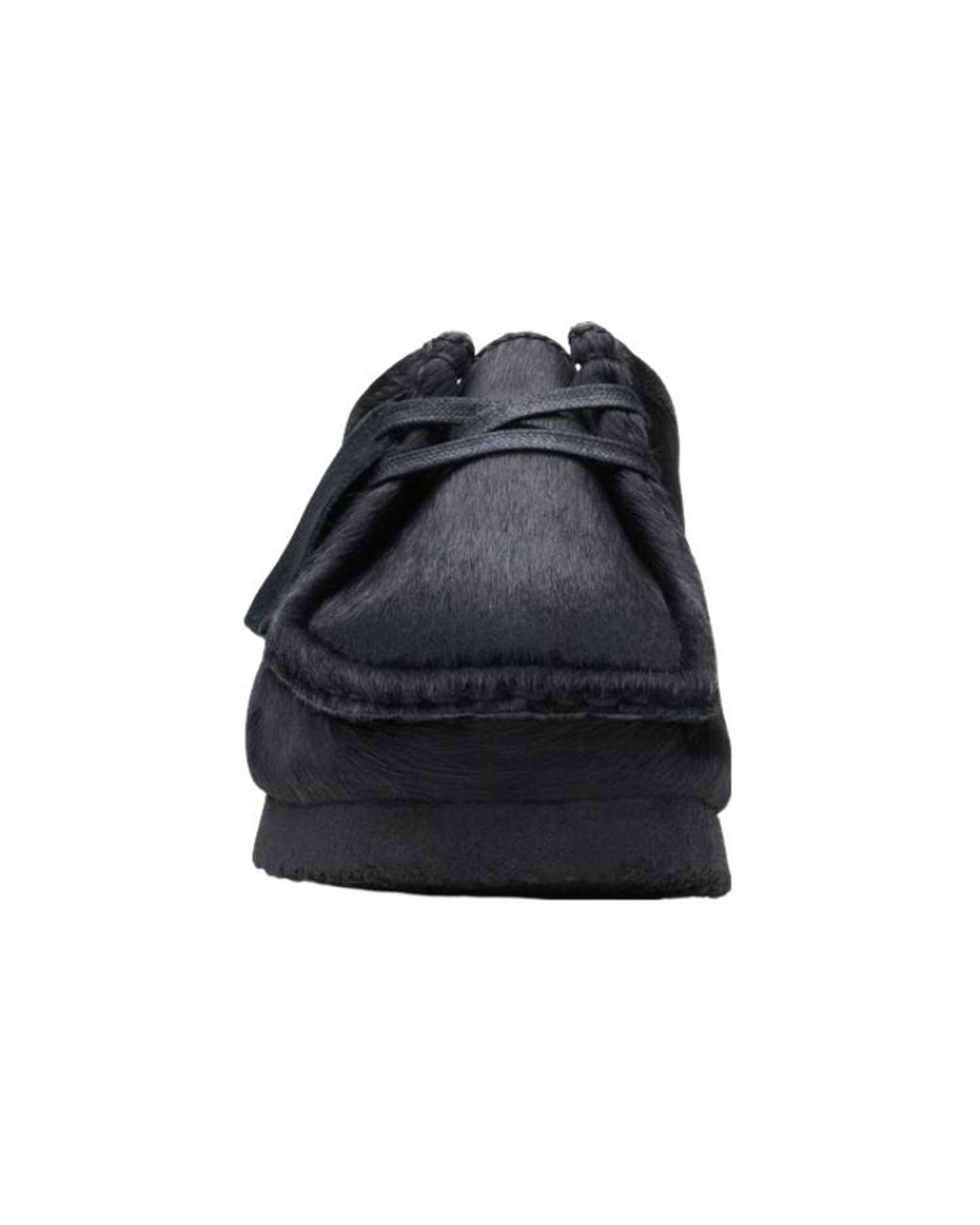 Clarks Wallabee Hair On in Black for Men | Lyst UK