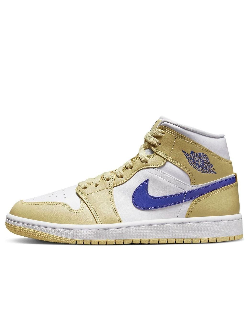 Nike Blue (Wmns) 1 Mid 'Lemon Wash'