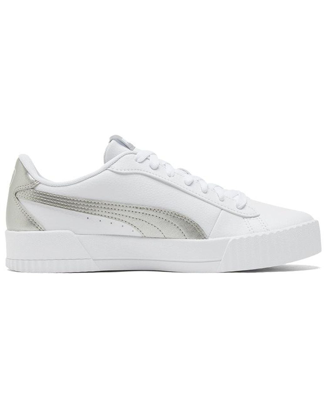 PUMA White (Wmns) Carina Crew Metallic