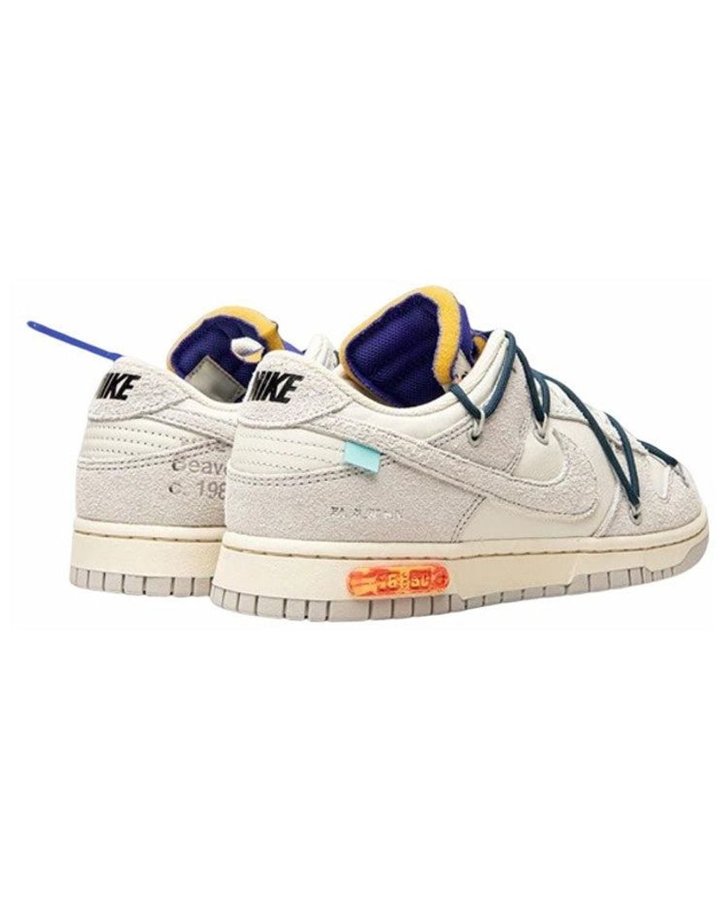 Nike Blue X Off- Dunk Low 'Lot 16 Of 50' for men