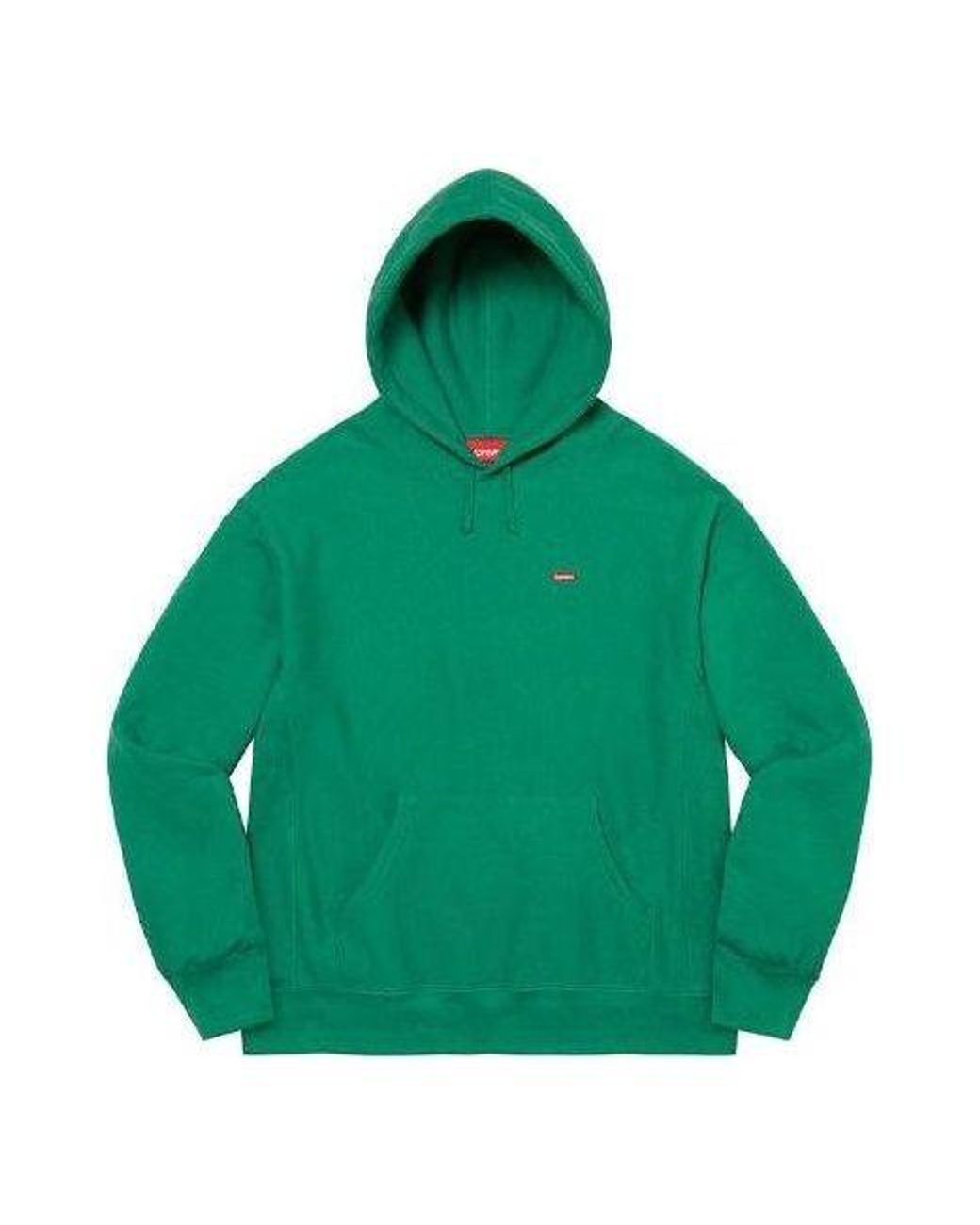 Supreme Green Small Box Hooded Sweatshirt for men