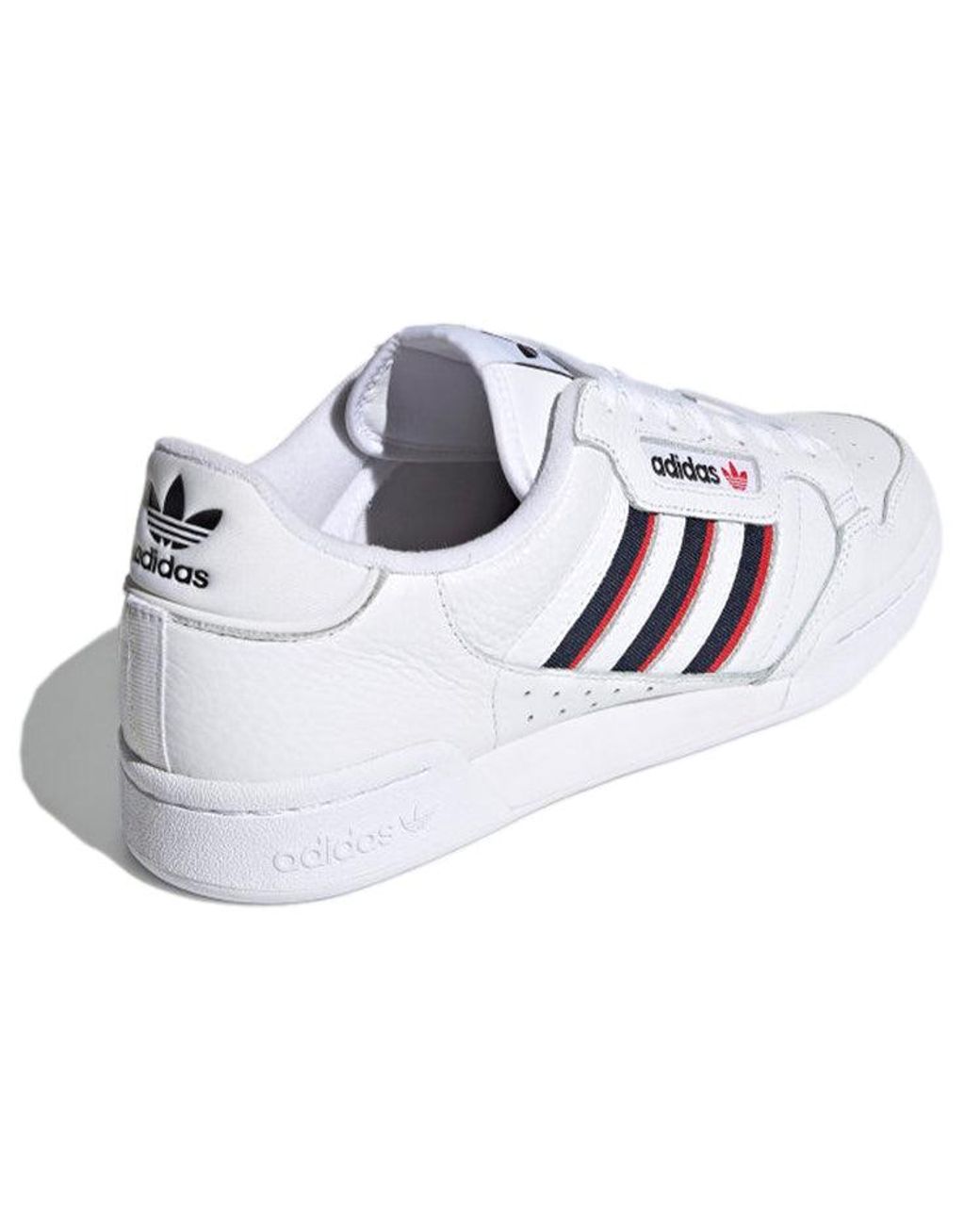 Adidas White Continental 80 'Stripes for men
