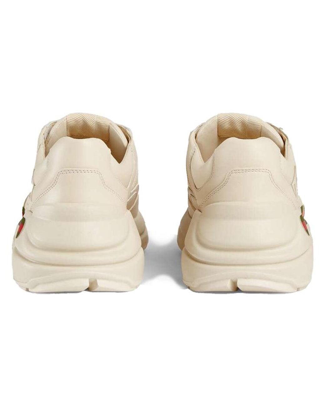Gucci White (Wmns) Rhyton Leather Sneaker 'Logo'