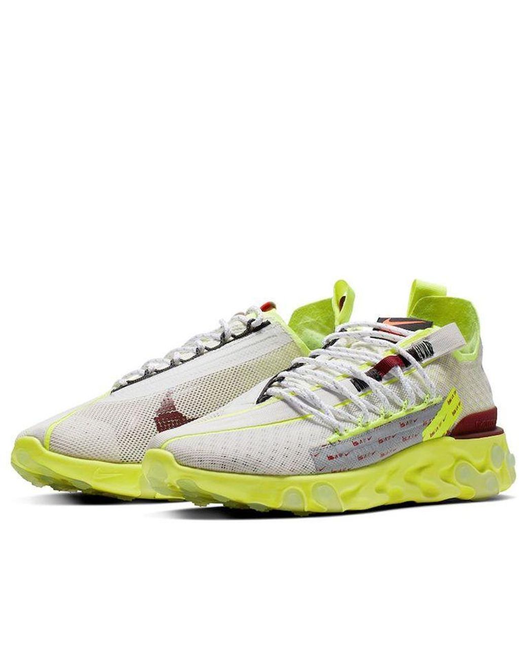 Nike Green React Wr Ispa 'Platinum Volt' for men