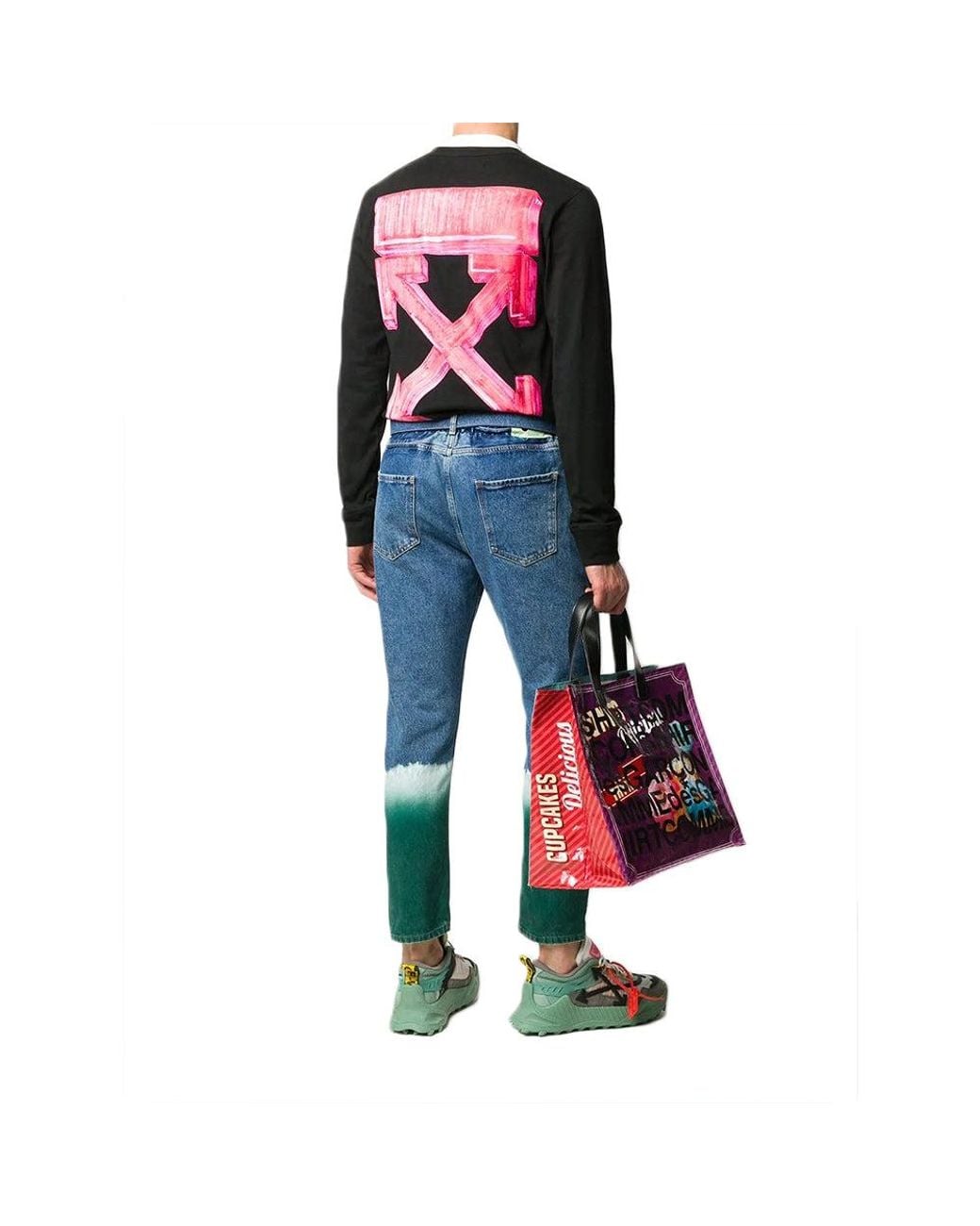 Off-White c/o Virgil Abloh Black Fw20 Arrows Sketch Logo Long Sleeve for men