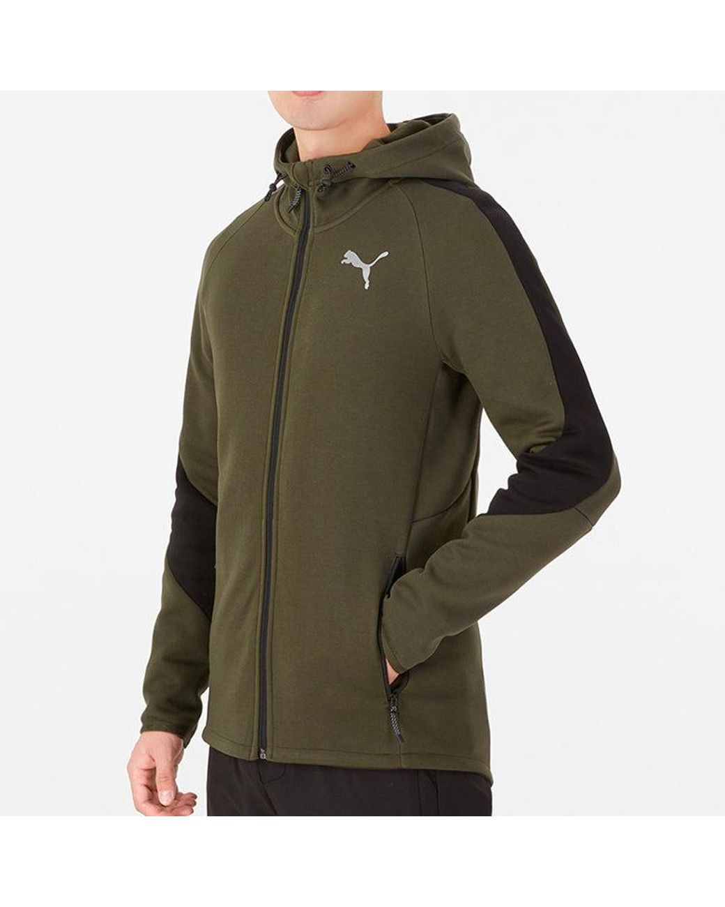 PUMA Green Casual Logo Printing for men