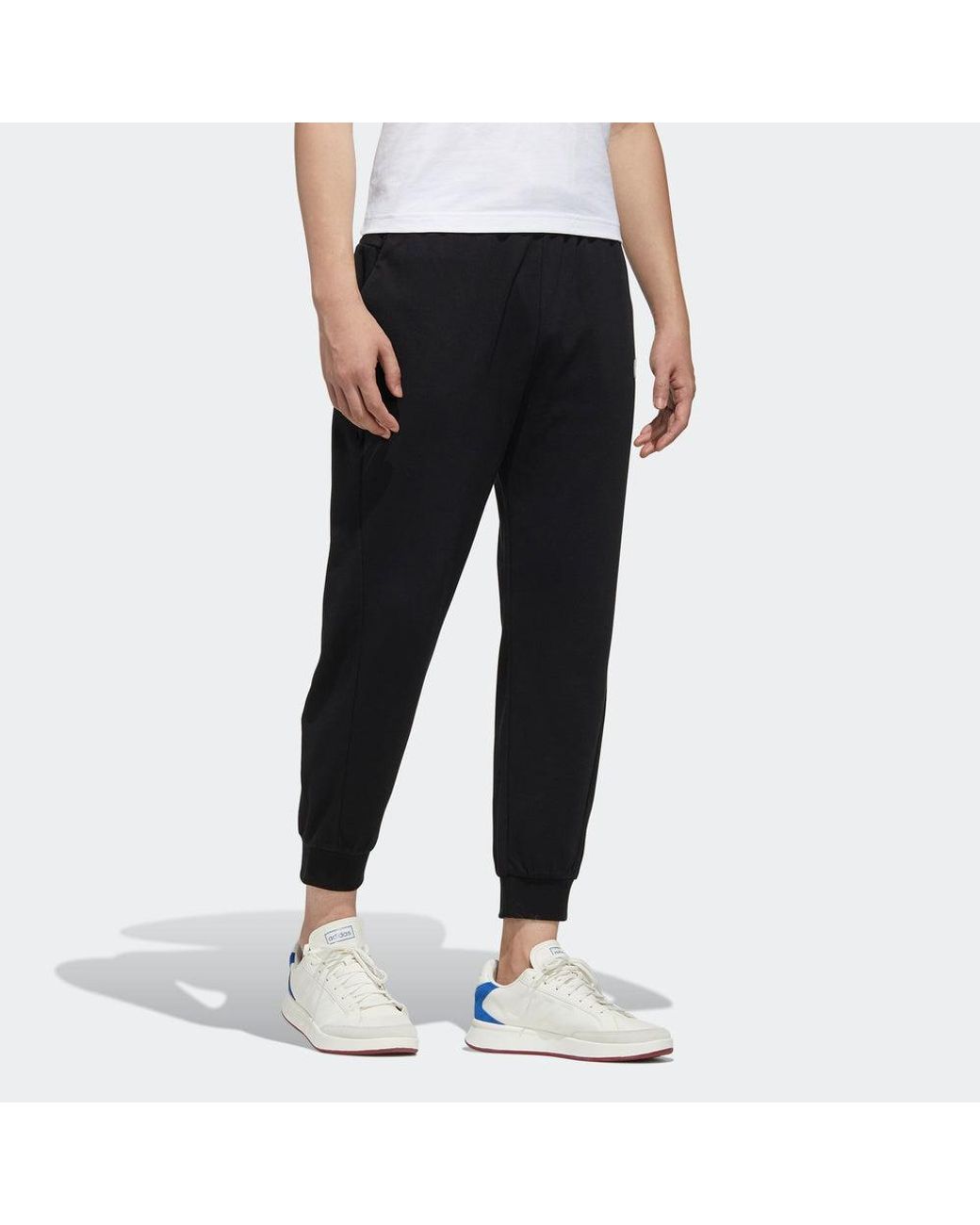 Adidas Black Neo Faves Tp Sports Pants/Trousers/Joggers for men