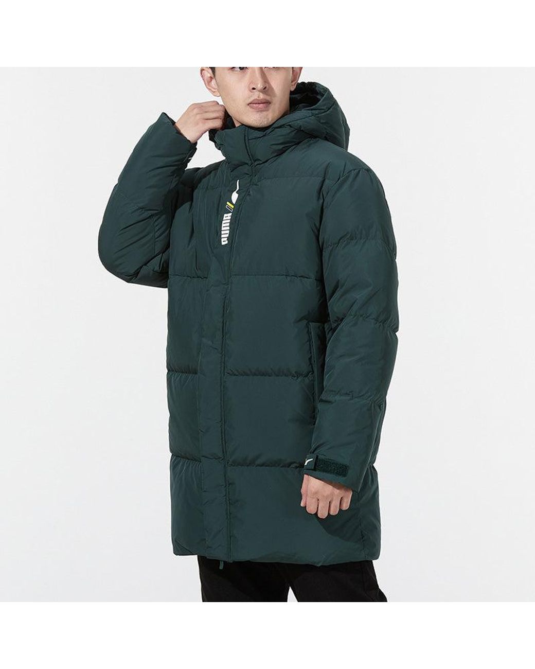 PUMA Green Windproof Down Warm Jacket for men