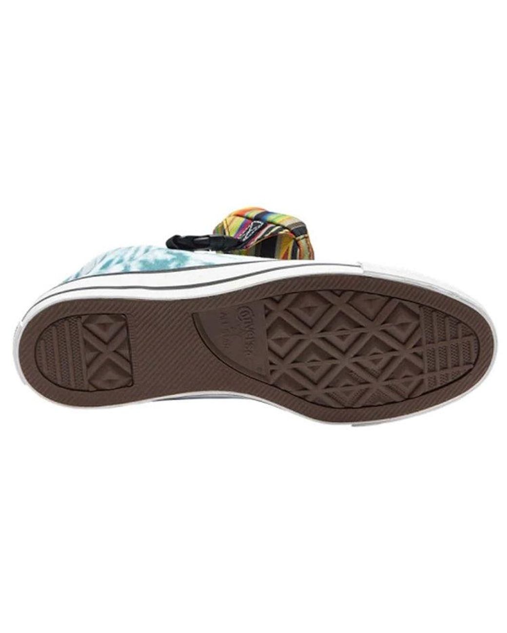 Converse Blue Chuck Taylor All Star Buckle Up High 'Tie-Dye' for men
