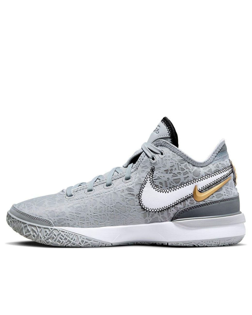 Nike White Zoom Lebron Nxxt Gen 'Wolf Metallic' for men