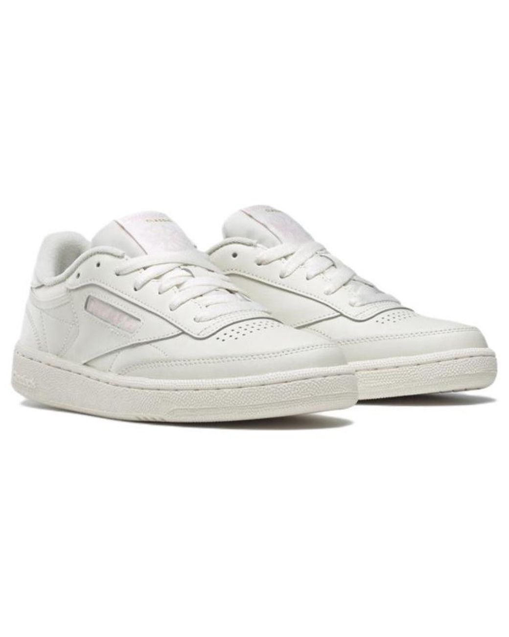 Reebok White (Wmns) Club C 85 Vintage Shoes Infused Lilac'