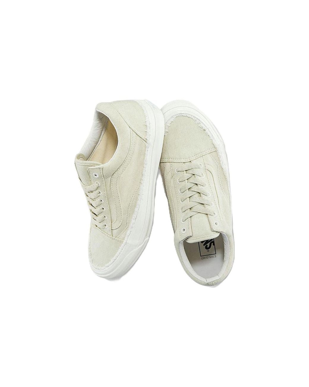 Vans White Og Old Skool Lx 'Raw Edge for men