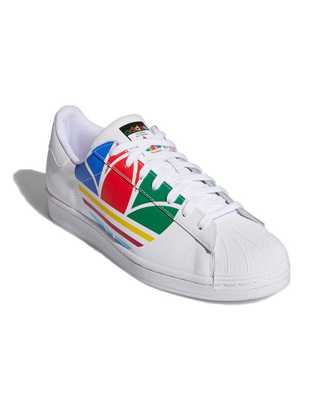 superstar colorful trefoil cloud white