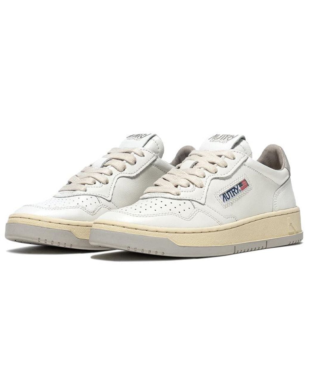 Autry White (Wmns) Medalist Leather Low