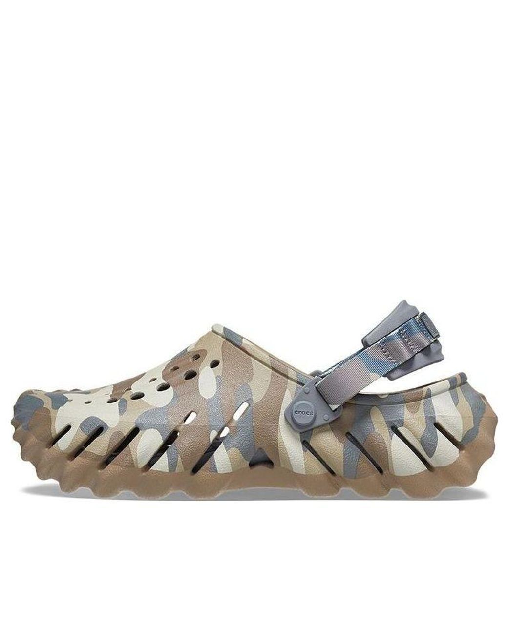 CROCSTM Blue Echo Camo Redux Clog 'Charcoal Camo' for men
