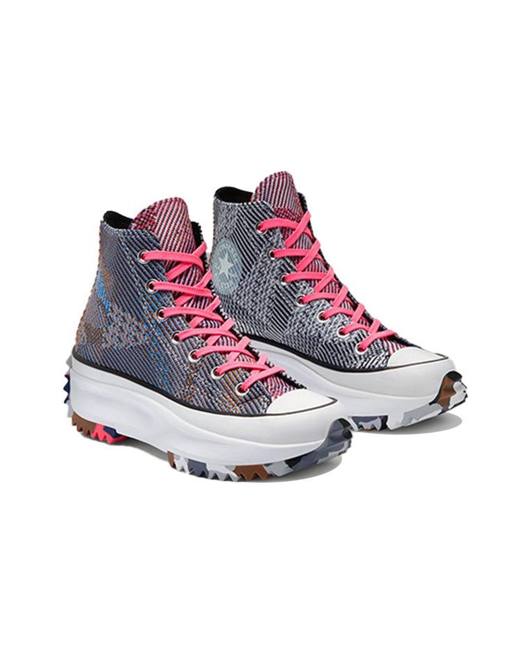 Converse Blue Run Star Hike High 'Knit Mashup' for men