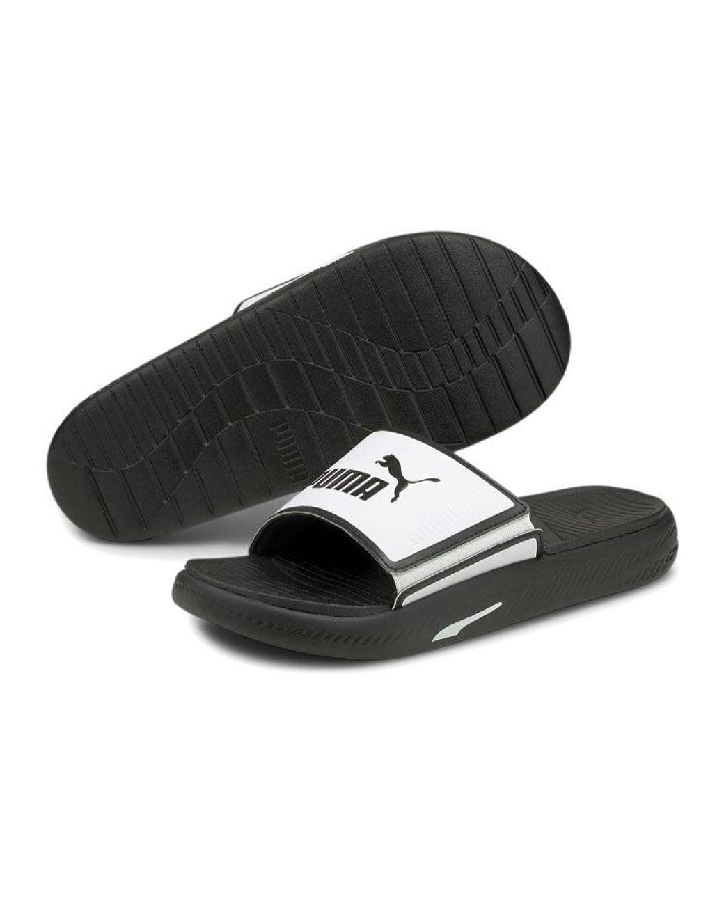 PUMA Black Softride Slide for men