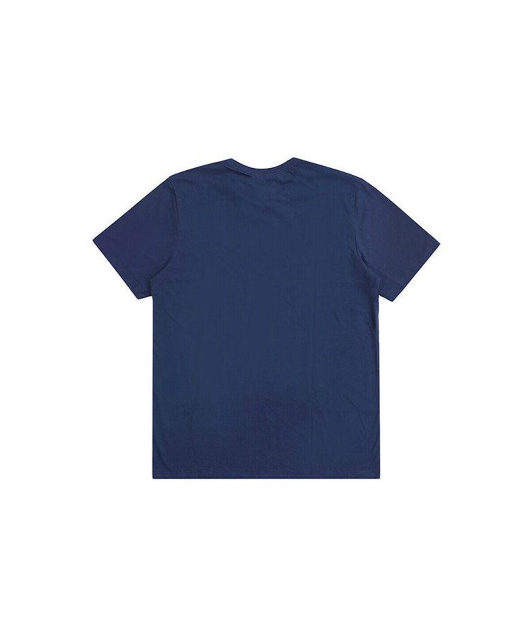 Nike Blue Embroidered Small Round Neck Short Sleeve Deep T-Shirt for men