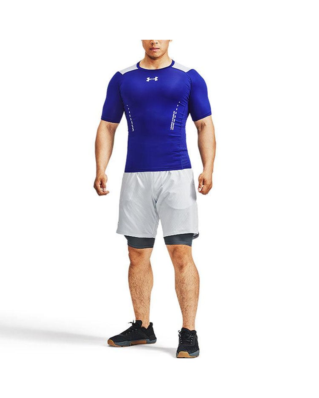 Under Armour Blue Heatgear Vent Comp Tee for men