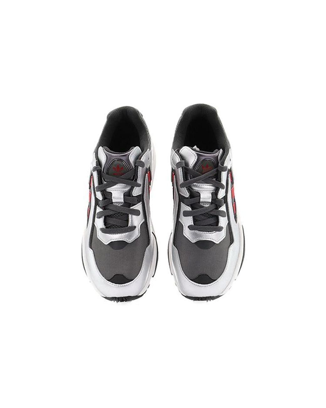 Adidas White Yung-96 Chasm Metallic Scarlet' for men
