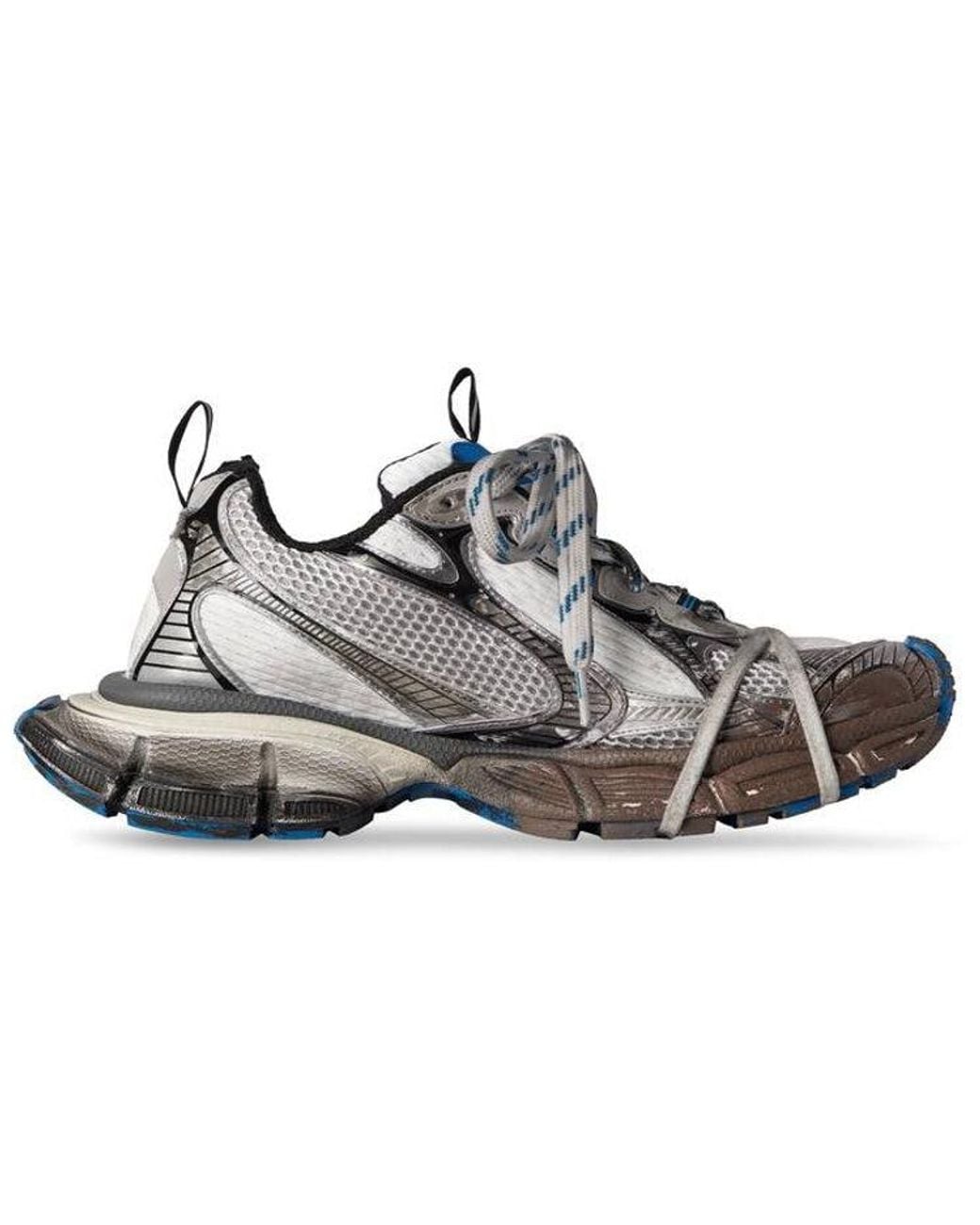 Balenciaga Gray 3Xl Sneakers 'Worn Out And Mesh And Polyurethane' for men
