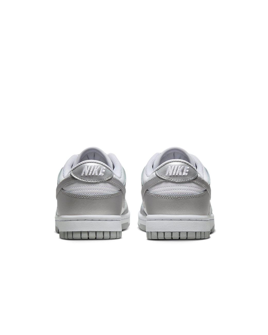 Nike White (Wmns) Dunk Low 'Metallic'