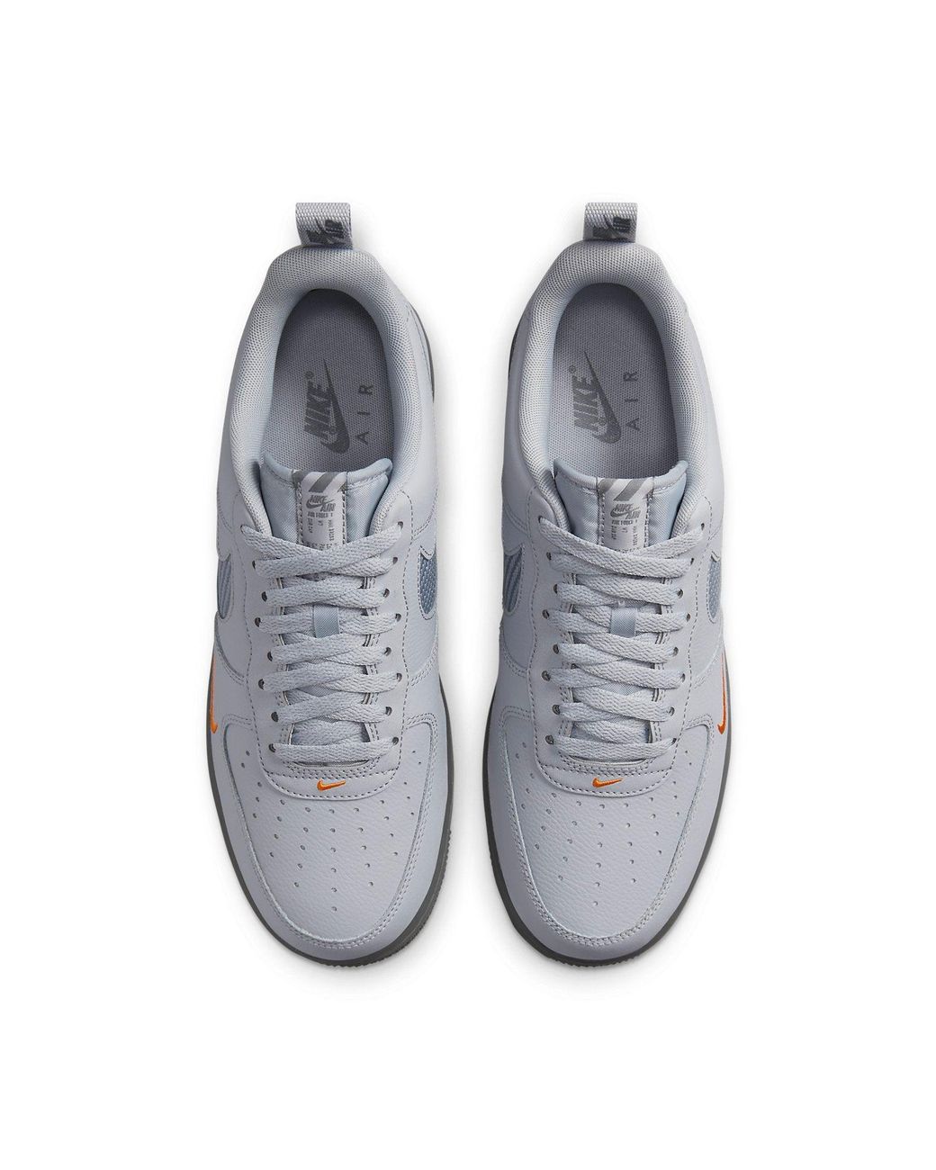 Nike Gray Air Force 1 '07 'Wolf Kumquat' for men
