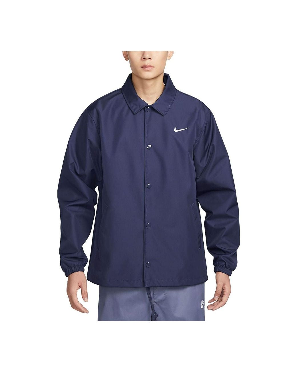 Nike Blue Coach Jacket for men
