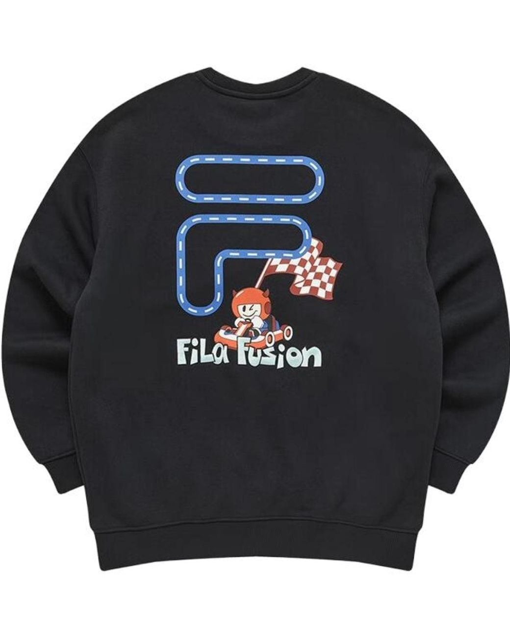 Fila Black Fob Graphic Sweater for men