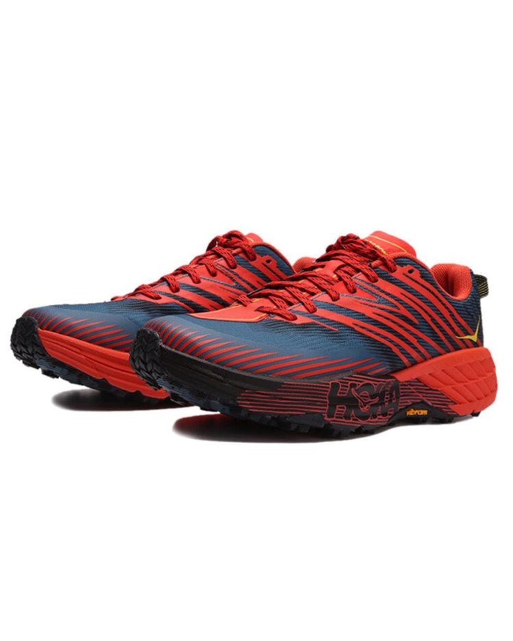 Hoka One One Red Speedgoat 4 Wide 'Fiesta Provincial' for men